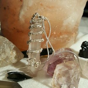 Healing Stones and Crystals, Hand Weaved By Me